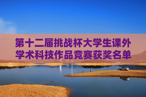 第十二届挑战杯大学生课外学术科技作品竞赛获奖名单揭晓,第十二届挑战杯获奖名单